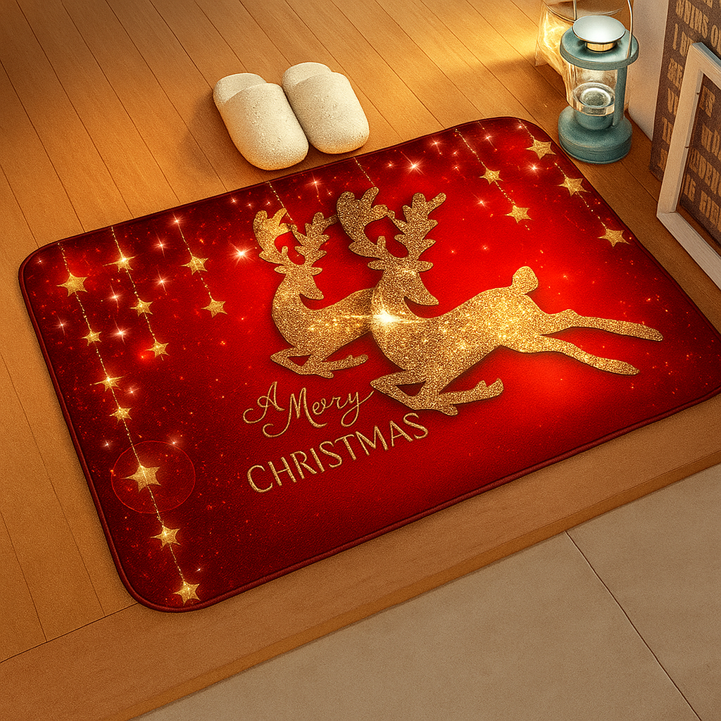 Christmas Flannel Rug – Soft, Cozy & Festive Holiday Floor Decor