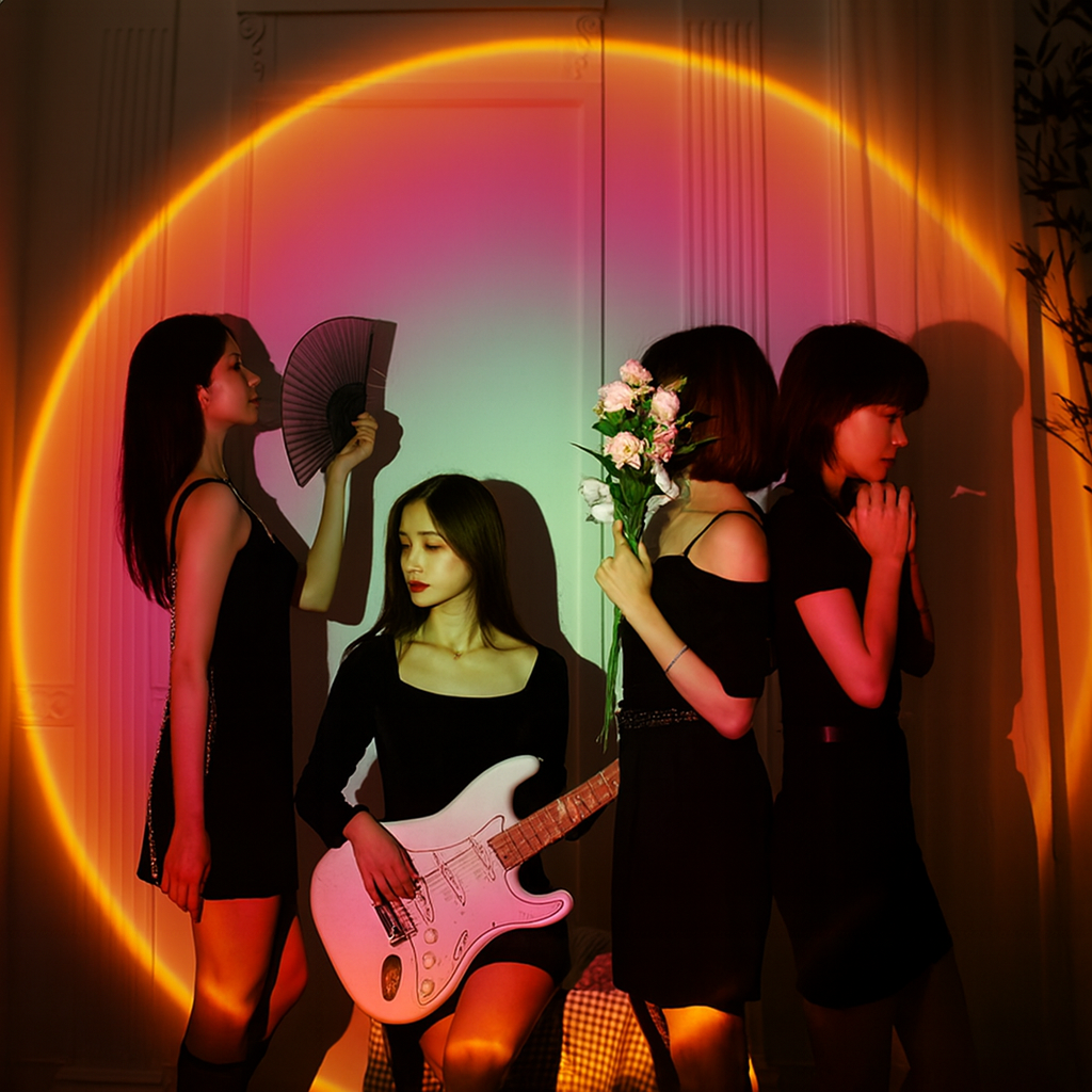 Sunset Aura Lamp – Elegant Ambient Lighting for Modern Spaces