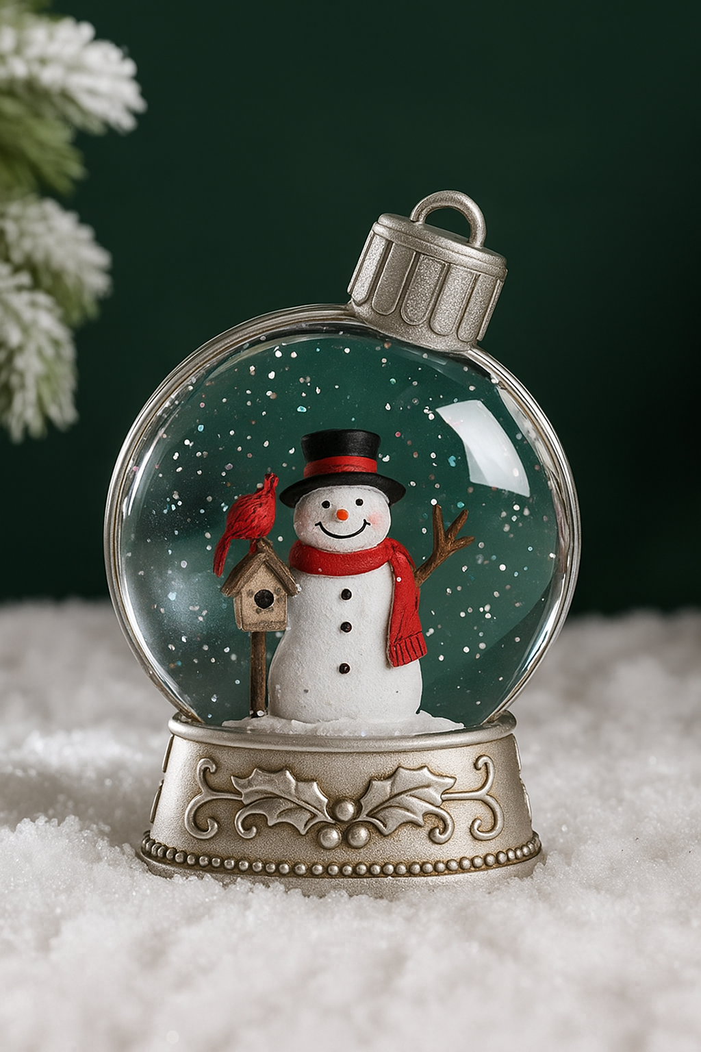 Christmas Decor Combo Set – Santa Round Rug & Festive Snow Globe Lamps | Cozy Holiday Home Decoration